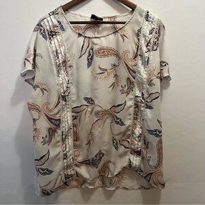 Liz Claiborne Paisley Print Women's Top Size 1X Stylish Casual